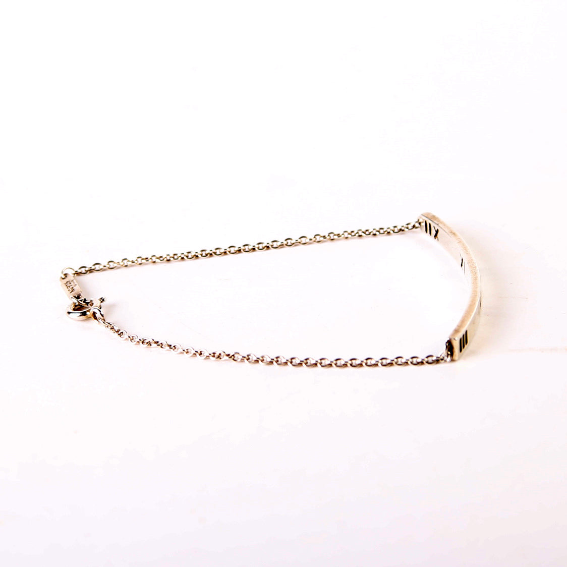 Atlas Bar Charm Bracelet 925