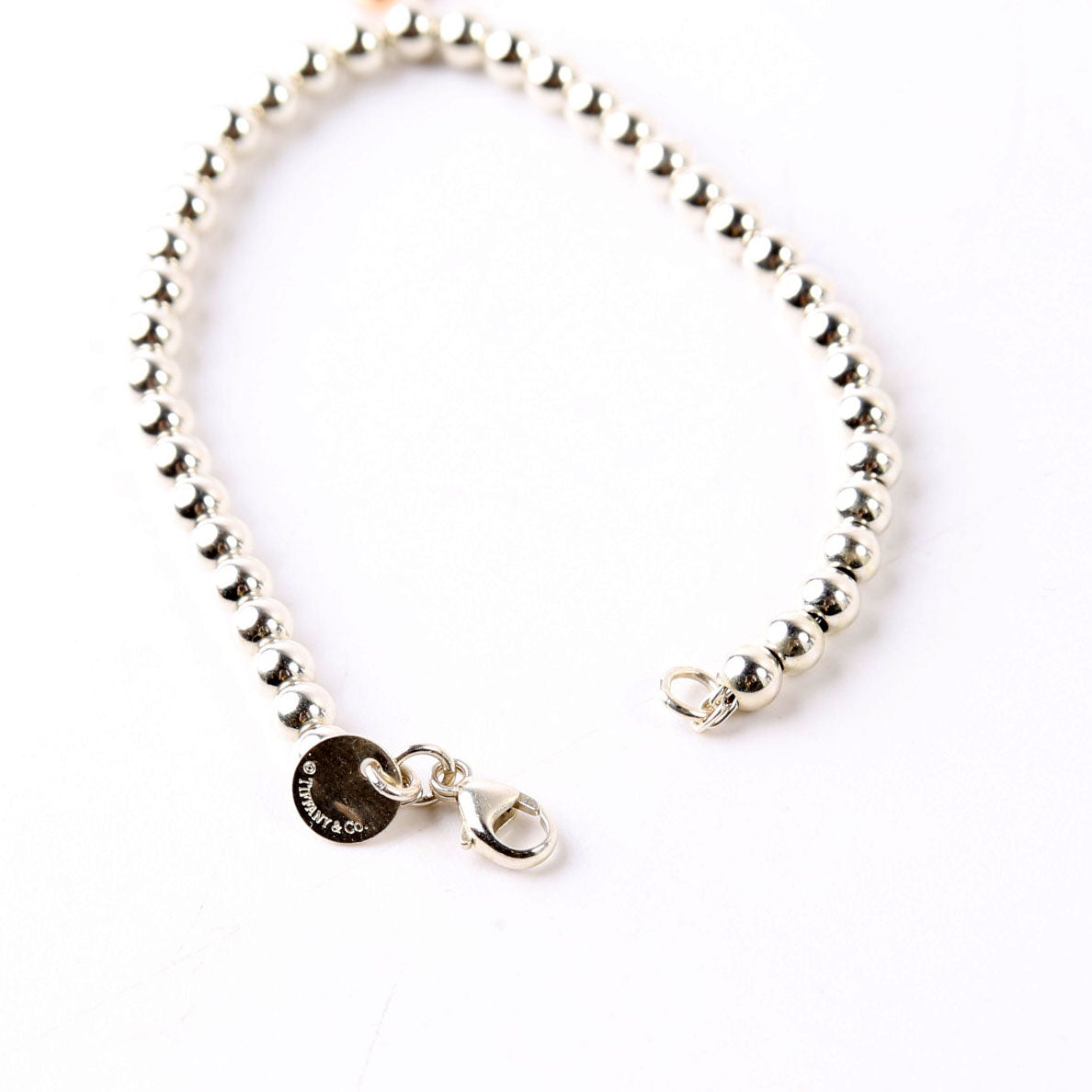 Bracelet: Please Return To Mini Heart Bead Chain 925/Metal