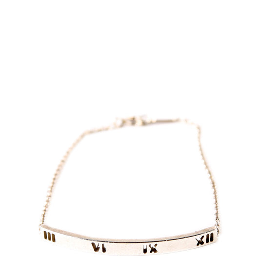 Atlas Bar Charm Bracelet 925