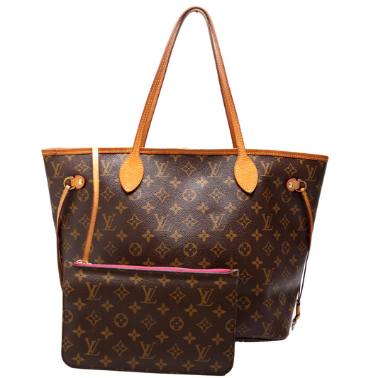 Neverfull W/Wallet MM Monogram Pink