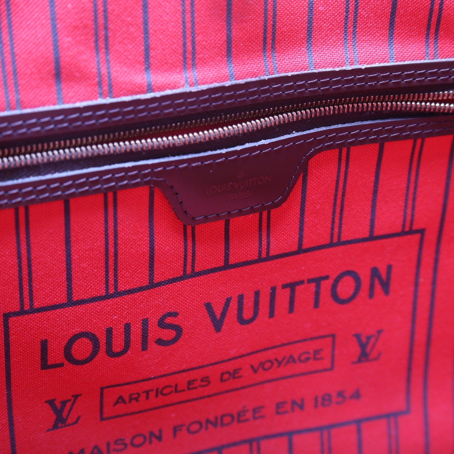 Neverfull MM Damier Ebene Red