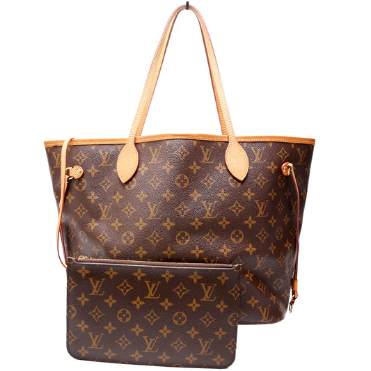 Neverfull With Wallet MM Monogram Yellow Interior